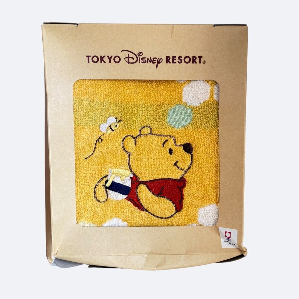 Tokyo Disney Winnie the‎ Pooh Towel 31.5" x 13" Japan made Imabari New